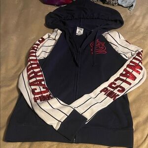 PINK Victoria's Secret Navy and White Jacket